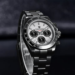 PAGANI DESIGN New Stainless Steel Men Quartz Wristwatches Top Brand Sapphire Glass Chronograph Japanese Seiko VK63 Watch for Men