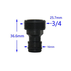 3/4" Male Quick Connectors Adapter Tap Nipple Joint Swivel Water Pipe Joint Plastic Connector 6Pcs