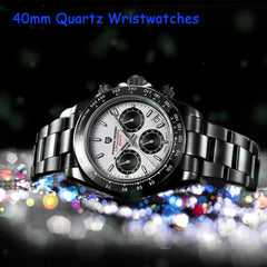 PAGANI DESIGN New Stainless Steel Men Quartz Wristwatches Top Brand Sapphire Glass Chronograph Japanese Seiko VK63 Watch for Men