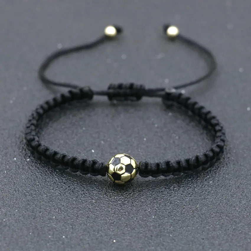 Minimalism Copper Gold Color Ball Charm Bracelet Black Thread Braid Bracelets For Women Men Girls Boy Kids Couples Jewelry Gift