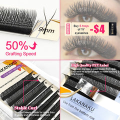 Lakanaku Y Lashes Cilia And Volume Brazilian False Eyelashes Supplies YY Cilios Faux Mink Lashes Y Shape Eyelash Extension