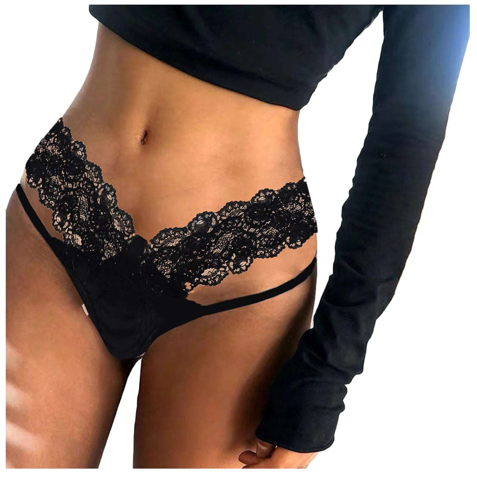 Hot Sexy Embroidery Briefs Soft Comfortable Elegant Lingerie For Ladies Sexy Comfortable Women's Underwear Crotchless Panties