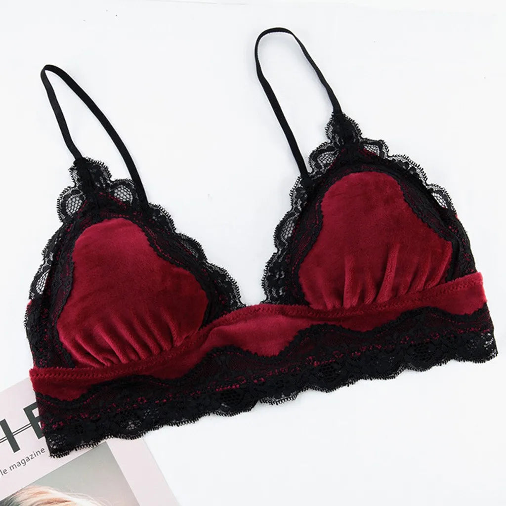 Lingerie Sexy Bra Set Bras 2019 Women Brief Sets Women Sexy Lace Velvet Set Comfortable Sleepwear Bra Underwear Sets *S