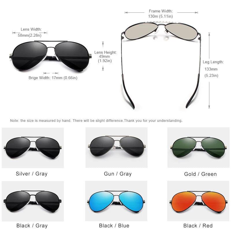 KINGSEVEN 2023 New Sunglasses For Men Design Aviation Alloy Full Frame Glasses HD Polarized UV400 Eye Protection Glasses Eyewear