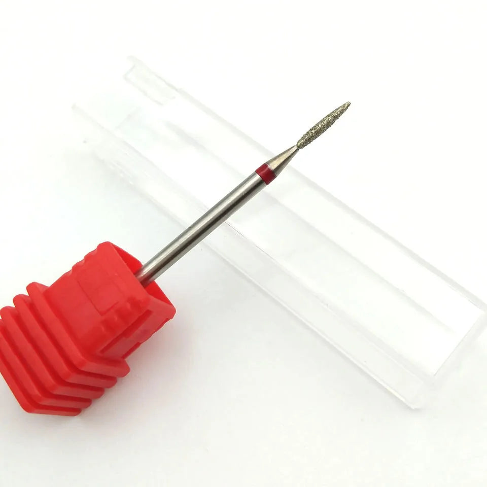 HYTOOS 11 Type Diamond Nail Drill Bit 3/32" Rotary Burr Manicure Cutters Electric Drill Accessories Nail Mills Tool