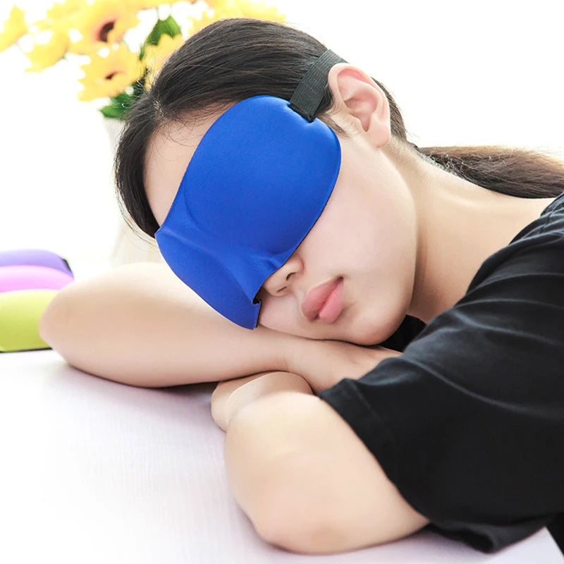 Natural 3D Sleep Mask Sleeping Eye Mask Eyeshade Cover Shade Eye Patch Unisex Soft Portable Blindfold Travel Eyepatch black mask