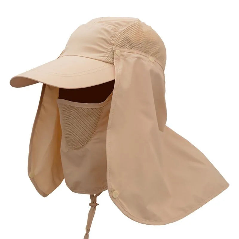 Unisex Sun Protection Hat UV Protection Face Neck Flap Sun Cap Face Man Sun Cap Summer Hat Work Casual Hat Summer