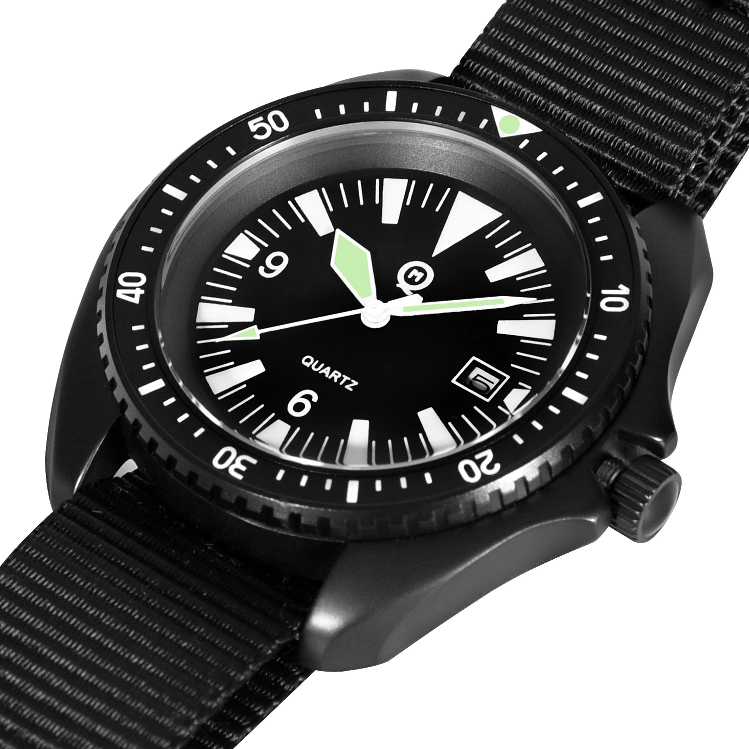 Factory Original 42mm Cooper Submaster SAS SBS Military 300M Diver Men's Classical Watch Super Luminous Nylon Strap SM8016