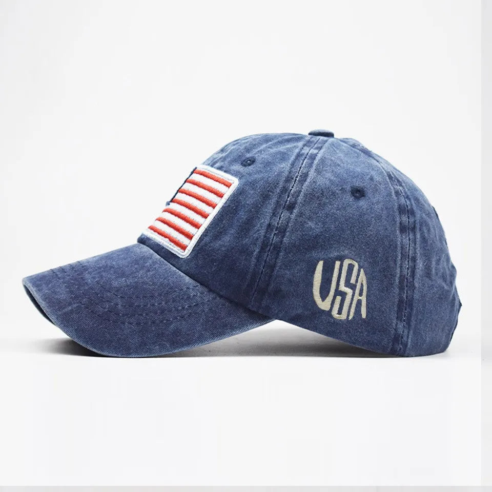 Men Cotton Baseball Cap Men Women Tactical Army Military Dad Hat USA American Flag US Unisex Hip Hop Hats Outdoor Sport Caps