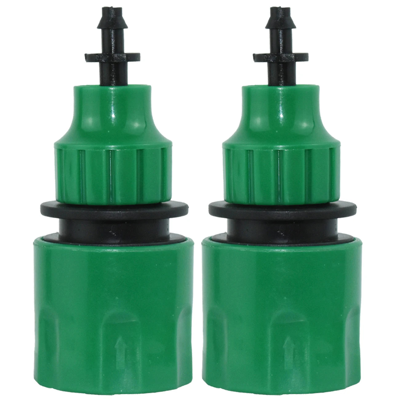 KESLA 2PCS Quick Coupling Adapter with 1/4 (ID 4mm) or 3/8 inch (8mm) Barbed Connector for Irrigation Garden Watering Greenhouse