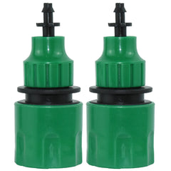 KESLA 2PCS Quick Coupling Adapter with 1/4 (ID 4mm) or 3/8 inch (8mm) Barbed Connector for Irrigation Garden Watering Greenhouse