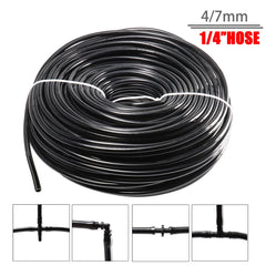 Garden Watering 4/7mm Hose PVC Micro Irrigation Pipe 1/4'' Tubing Irrigation Drip System Sprinkler Tube for Greenhouse Bonsai