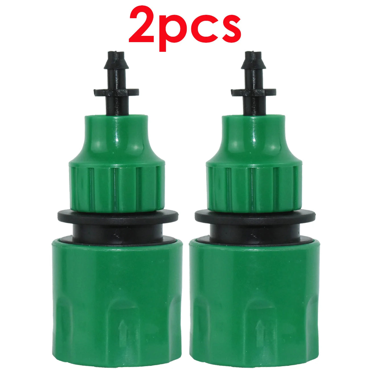 KESLA 2PCS Quick Coupling Adapter with 1/4 (ID 4mm) or 3/8 inch (8mm) Barbed Connector for Irrigation Garden Watering Greenhouse