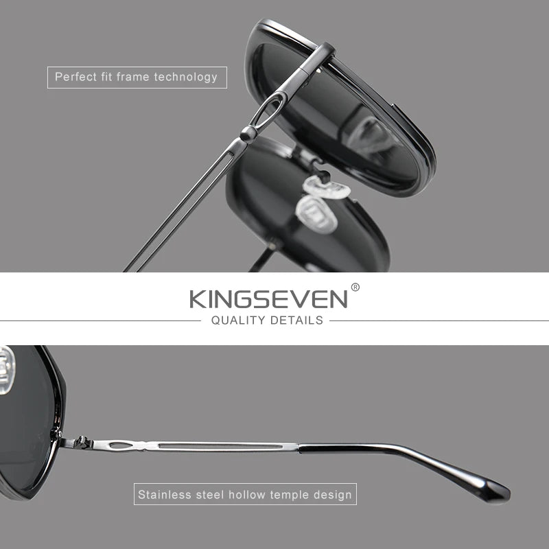 KINGSEVEN Gafas de sol para mujer Lentes polarizadas degradadas Diseño de lujo para mujer Elegante Lunette De Soleil Femme