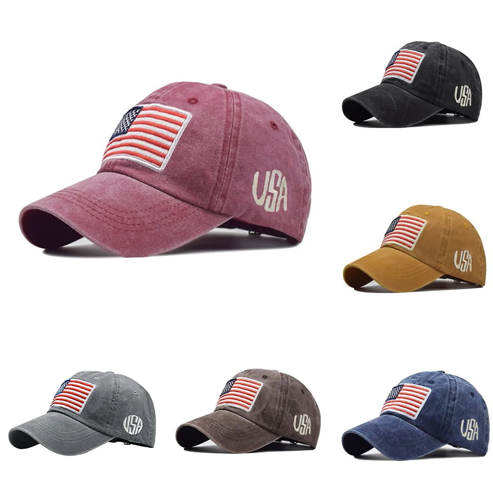Men Cotton Baseball Cap Men Women Tactical Army Military Dad Hat USA American Flag US Unisex Hip Hop Hats Outdoor Sport Caps