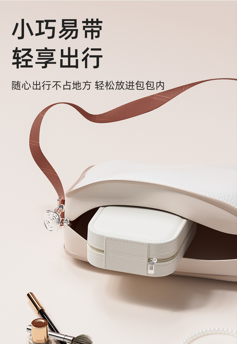 Cosmetic Mirror Portable Foldable Ins Portable Mirror LED Light Student Dormitory Female Storage Box Integrated