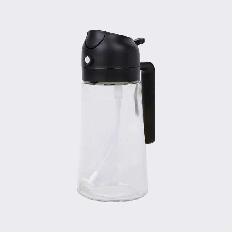 Glass Spray Oil Bottle Jar Spray Dual-Use Air Fryer Kitchen For Home Spray Oil Dispenser Oil Tank Seasoning Pour Oil