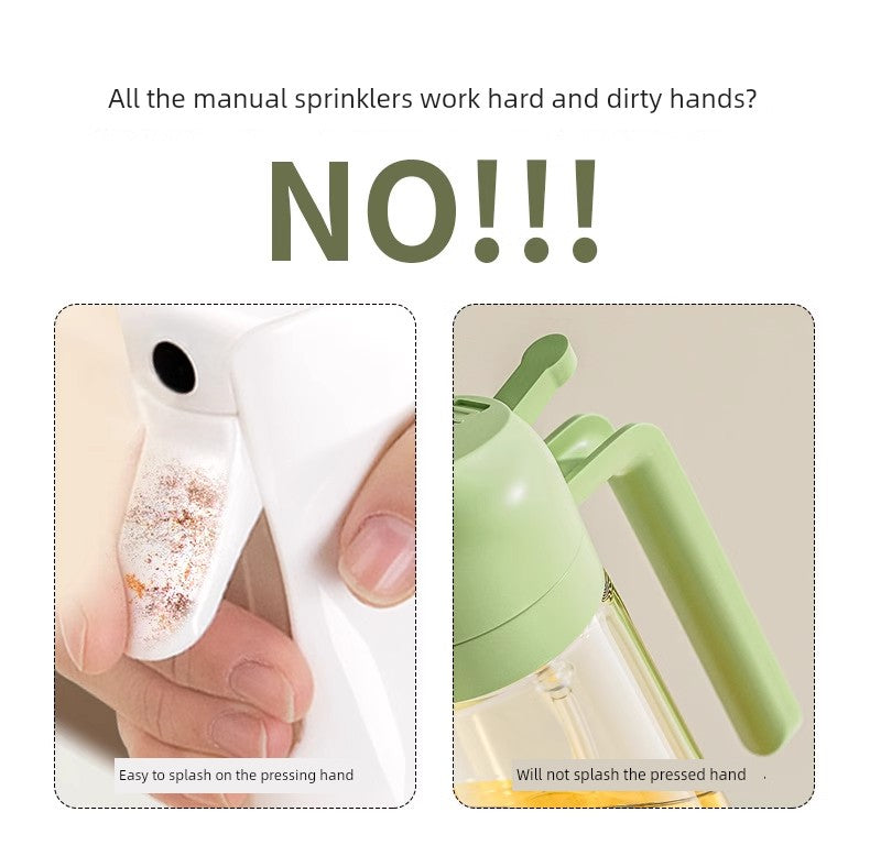 Fuel Injector For Home Food Grade Atomization Kitchen Non-Oil-Stick Dual-Use Two-in-One Oil Dispenser Glass Oil Tank