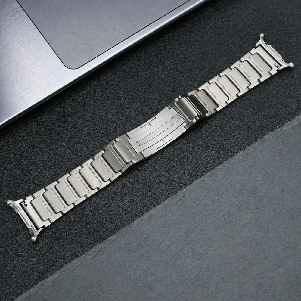 Luxury Titanium Band for Samsung Watch 7 Ultra 47mm Watchband Link Bracelet for samsung galaxy ultra 7 47MM No Gaps Metal Strap