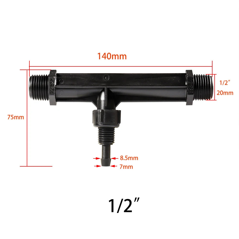 G1/2'' G3/4" G1" Irrigation Venturi Fertilizer Mixer Injectors Agriculture Garden Water Tube Garden Hot Tub Spa Ozone Injector