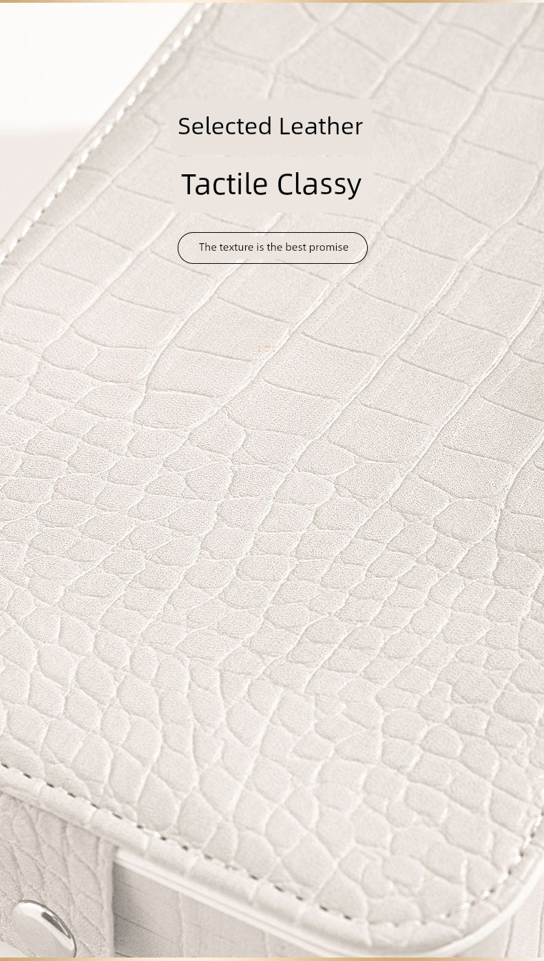 Travel Bag Mirror Desktop Desktop Cosmetic Mirror Portable with Light Women Portable Foldable Led Storage Box