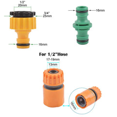 6Pcs  Garden Quick Hose Connector 1/2”End Double Male Hose Coupling Joint Adapter Extender Set For Hose Joint Irrigation System