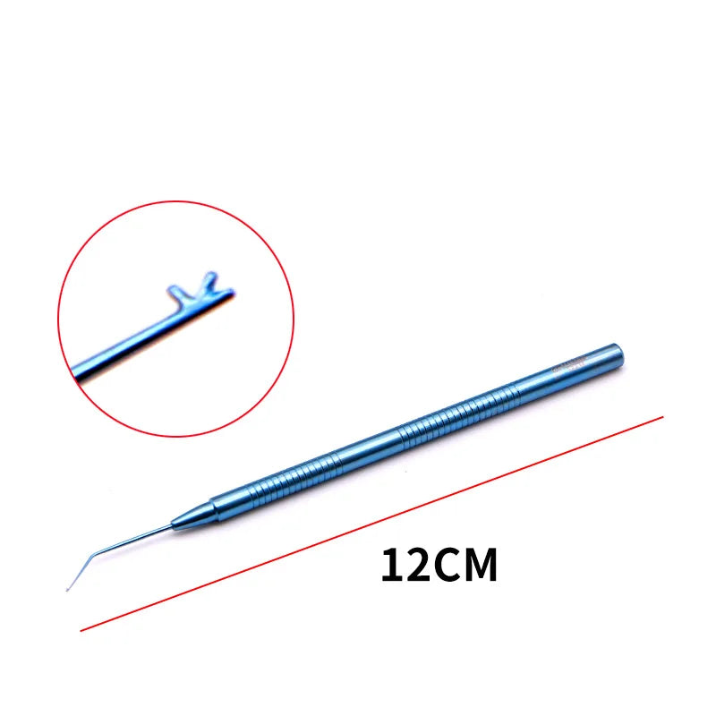 Espátula cortadora de faco oftálmica Manipulador de gancho Sinskey Instrumento oftálmico Quirúrgico de párpados dobles