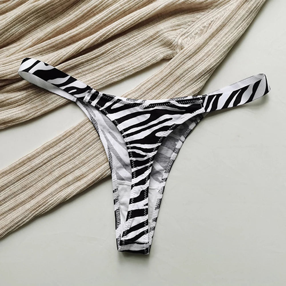 Women Sexy Thongs High Cut T-back G-string Low Rise Bikini Lingerie Breath Elasticity Bottom Underwear Seduction Erotic Panties