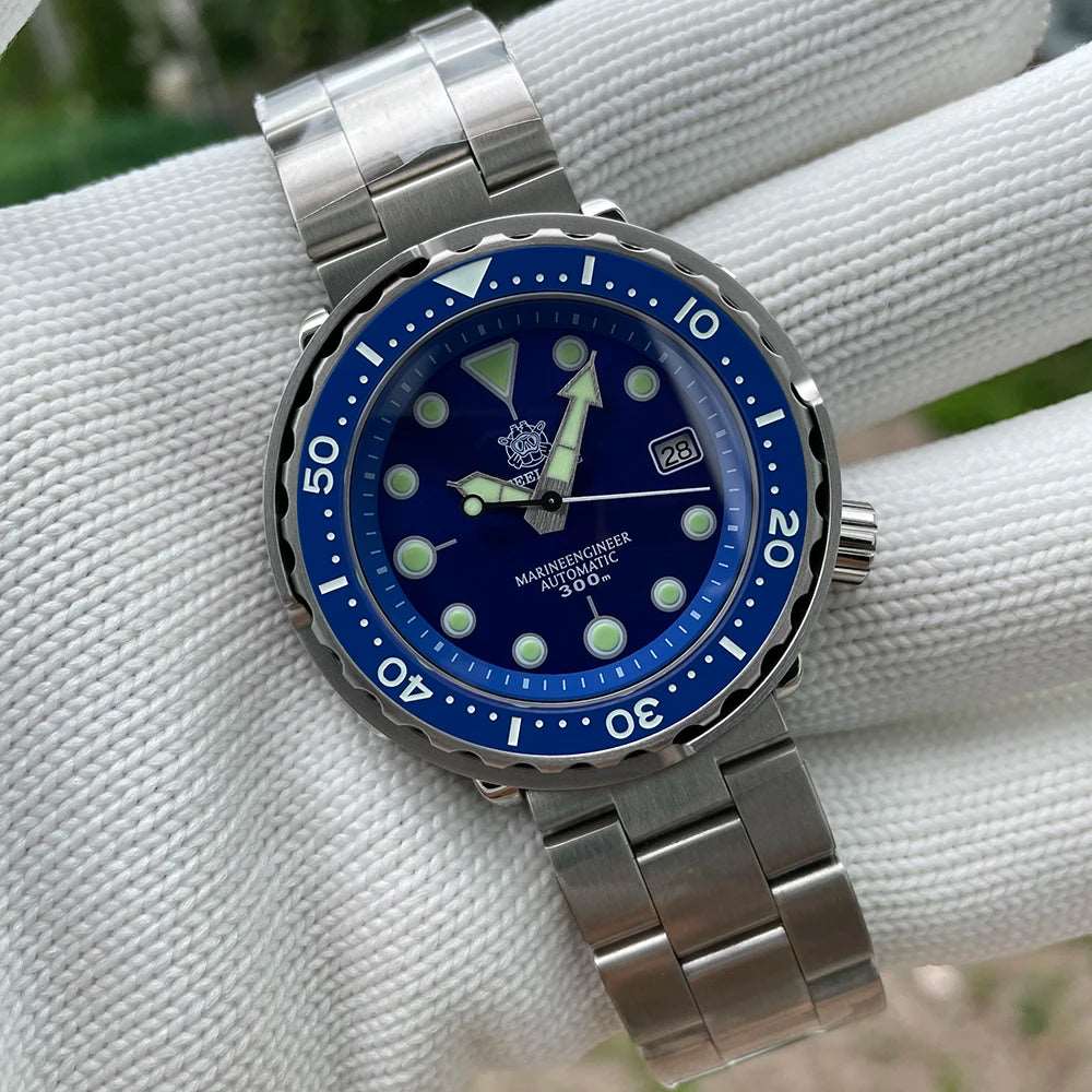 2023 New SD1975 STEELDIVE Tuna Classic Watch For Men Super Luminous Ceramic Bezel 300M Waterproof 316L Case NH35 Dive Wristwatch