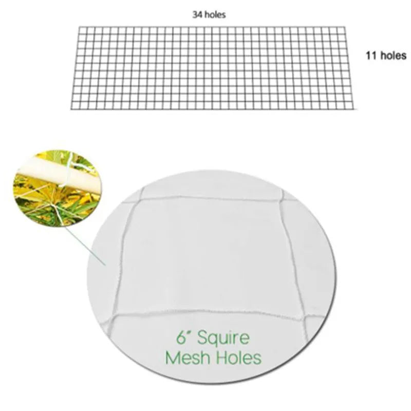 Plant Trellis Netting Heavy-Duty Polyester Plant Support Vine Climbing Hydroponics Garden Net Accessories Multi-Use