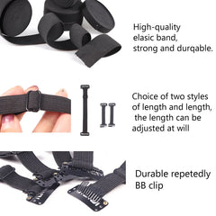 Bb Clip Face Line Belt Elastic Anti Wrinkle Straps For Eye Adjustable Streching Strap For Face Tigntening Lift Band 1.5Cm