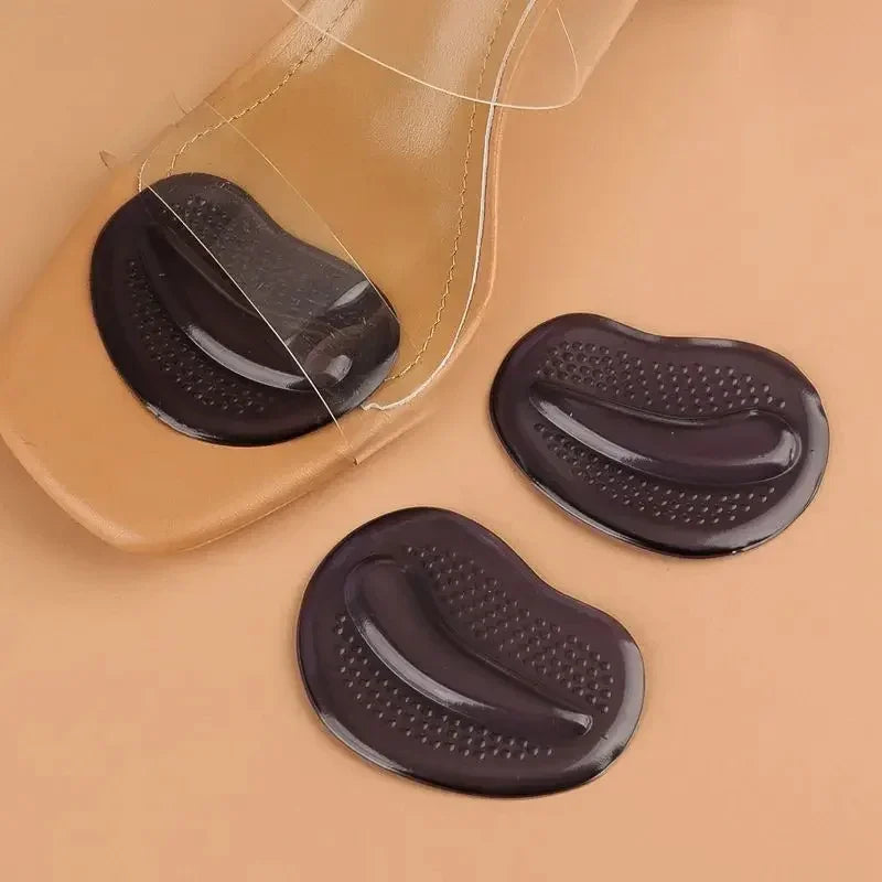 1Pair NEW Forefoot Pads for Sandals High Heels Silicone GEL Invisible Half Size Pads Non-slip Stickers Thickened Self-adhesive