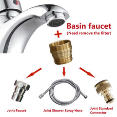 Water Faucet Adapter 1/2'' 3/4'' To M18 M22 M24 Thread Connector Faucet Coupler Water-Tap Joint Fitting For Gardening Irrigation