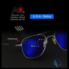 Pilot AO Polarized Sunglasses Men Top Quality Brand Designer AGX Tempered Lens Sun Glasses Male