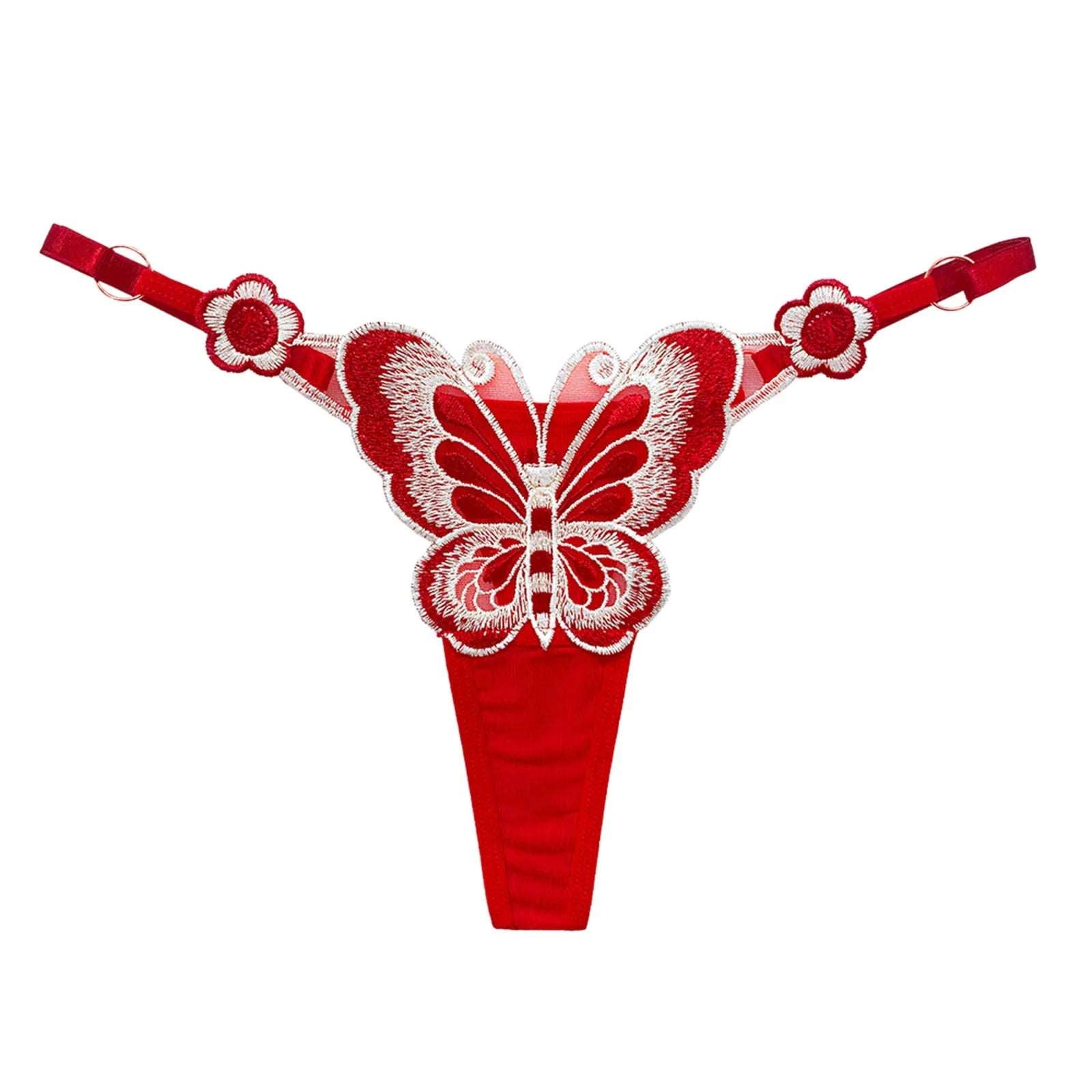 Sexy Lace Embroidery G-String Transparent Crotchless Hollow Thongs Solid Color Comfort T Back Temptation Female Underwear