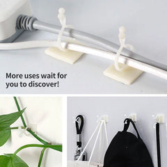 Plant Climbing Wall Self-Adhesive Fixed Buckle Hook Fastener Tied Fixture Vine Buckle Hook Garden Plant Wall Climbing Vine Clips