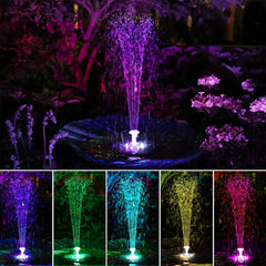 Solar Fountain Pump 3.5W LED Lights Solar Panel Powered Fountain Colorful Garden Pond Decoration Pump Waterfall Swimming Pools