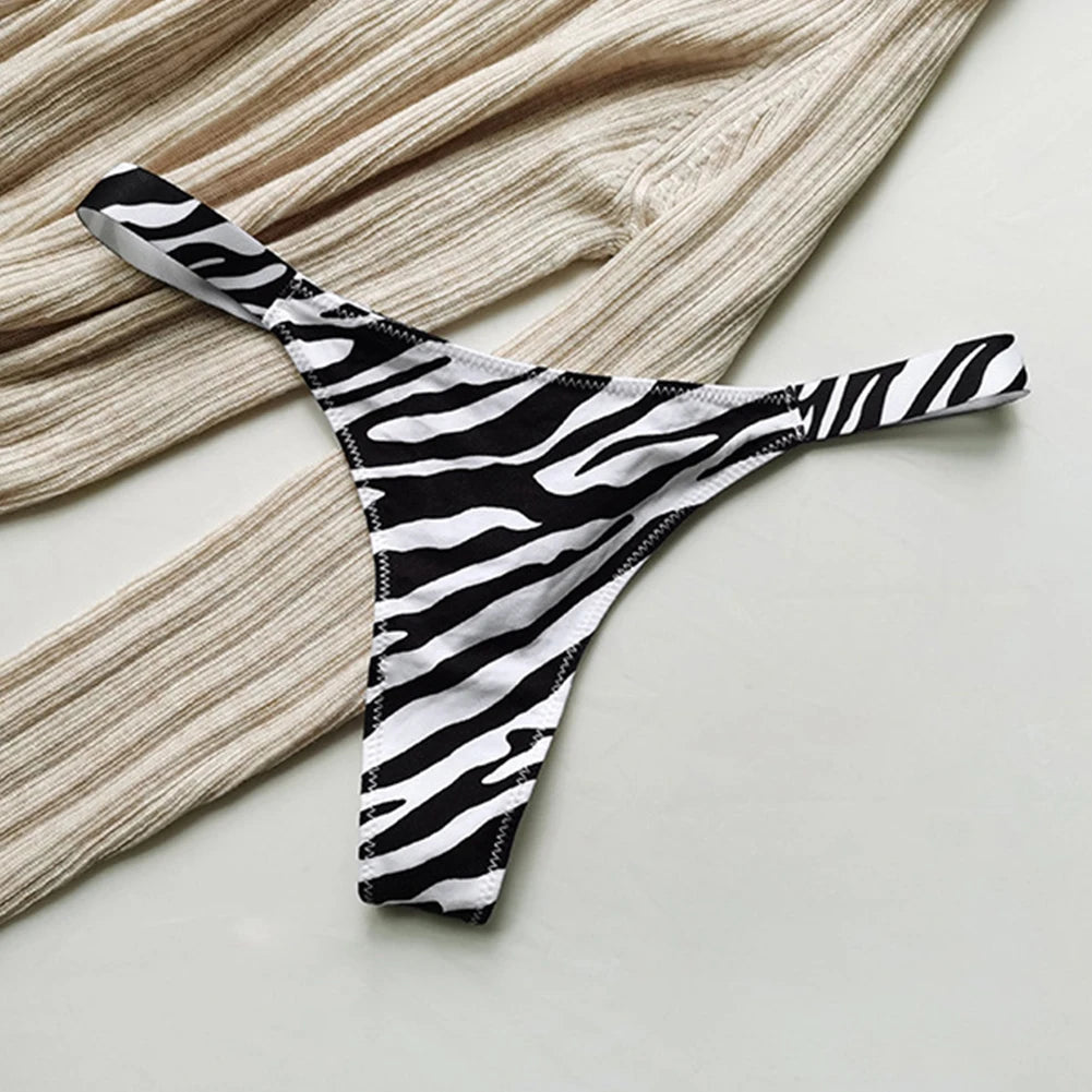 Women Sexy Thongs High Cut T-back G-string Low Rise Bikini Lingerie Breath Elasticity Bottom Underwear Seduction Erotic Panties