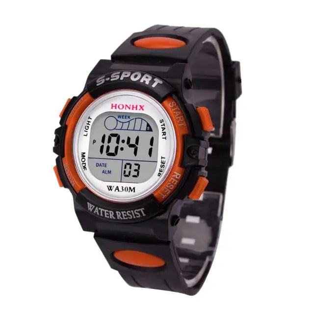 Children Watch Sport Kids Watches Silicone Strap  Led Digital Watch For Kid Children Student Girl Boy Wristwatch Clock