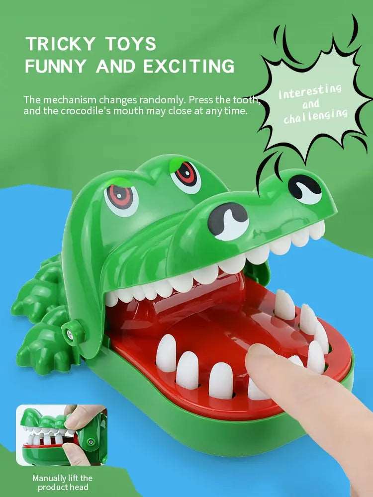 Crocodile Teeth Toys For Kids Alligator Biting Finger Dentist Games. Funny For Party And Children Game Of Luck Pranks Kids Toys