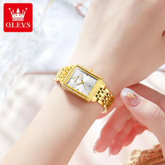 OLEVS 9995 Women's Watch Luxury Elegant Diamond Watch Classic Original Brand Gold Stainless Steel Waterproof Women Quartz Watch