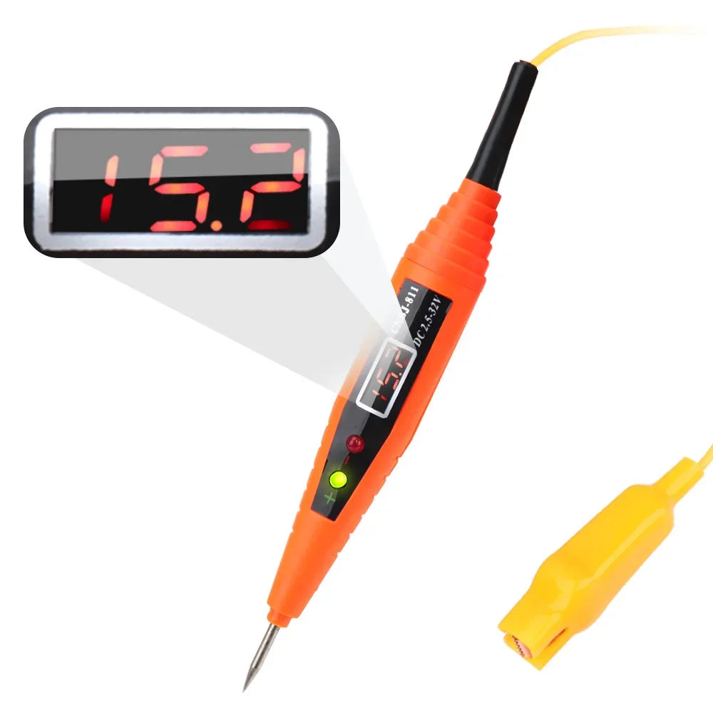 Voltage Test Pen Power Probe Pencil Electrical Diagnostic Tool Detector 2.5-32V Digital Display Car Electrical Circuit Test Pen