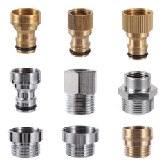 Water Faucet Adapter 1/2'' 3/4'' To M18 M22 M24 Thread Connector Faucet Coupler Water-Tap Joint Fitting For Gardening Irrigation