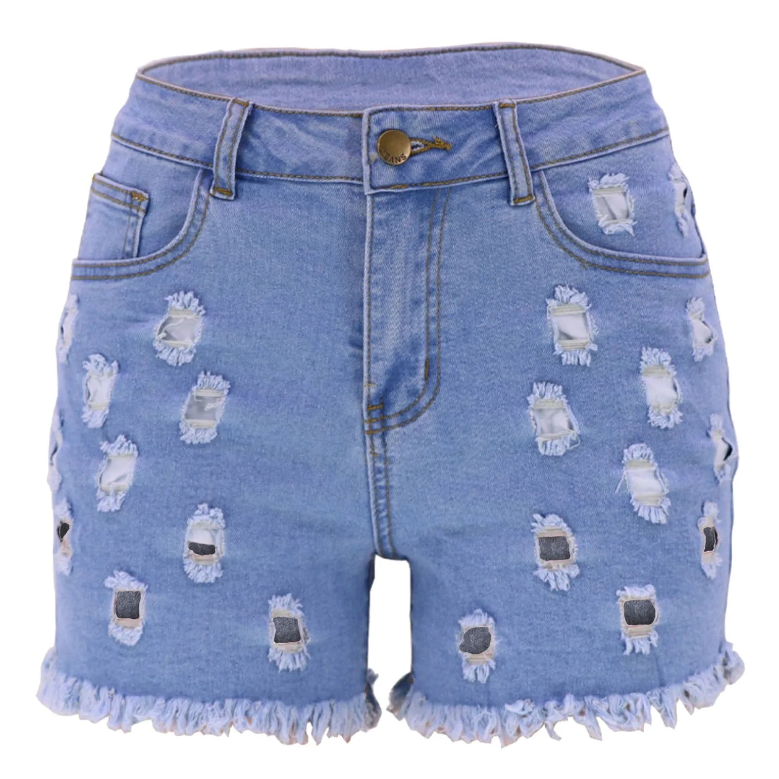 New Arrival Exquisite Rhinestone Beaded Denim Shorts Women High Waist Slimming Lift Butt Jean Shorts 2023 Trousers Summer Bottom