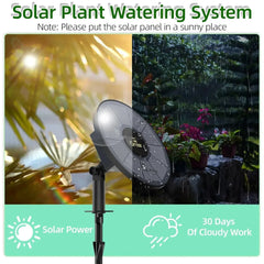 Solar Drip Irrigation System Automatic Watering System with 2200mAh Battery and 6 Timer Modes for Potted Plants Drip