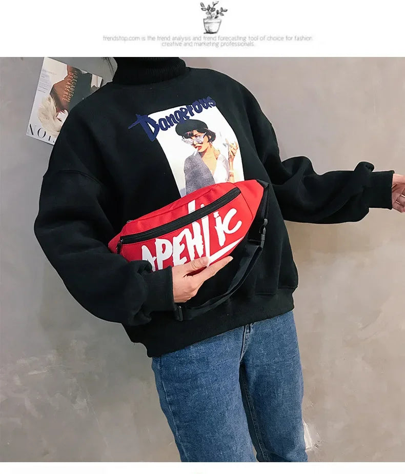 New Hot Unisex Women Man Waist Fanny Pack Belt Travel Bag Purse Chest Pouch Bullet Pack Messenger Crossbody Shoulder Bag