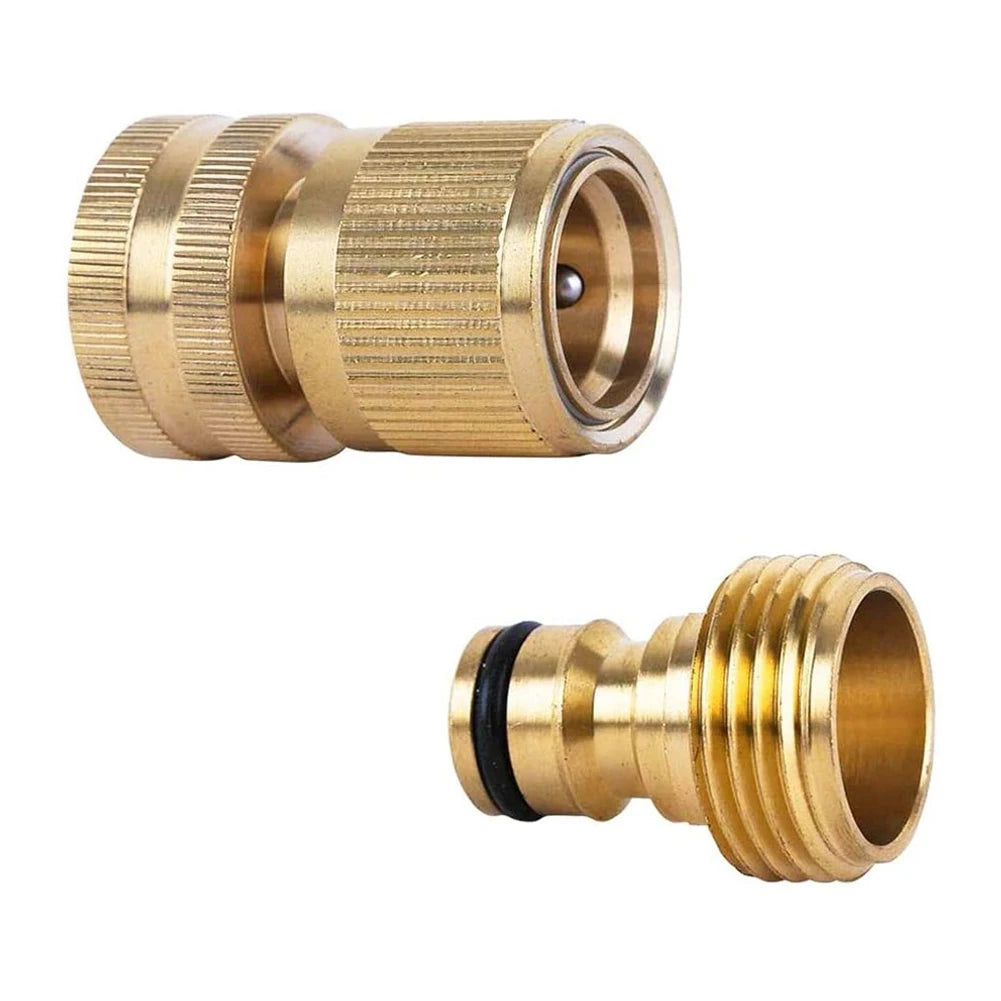 Garden Hose Quick Connect 3/4 Inch Brass Female Thread Tap Connector Male Quick Special Joint For Car Wash Water Gun