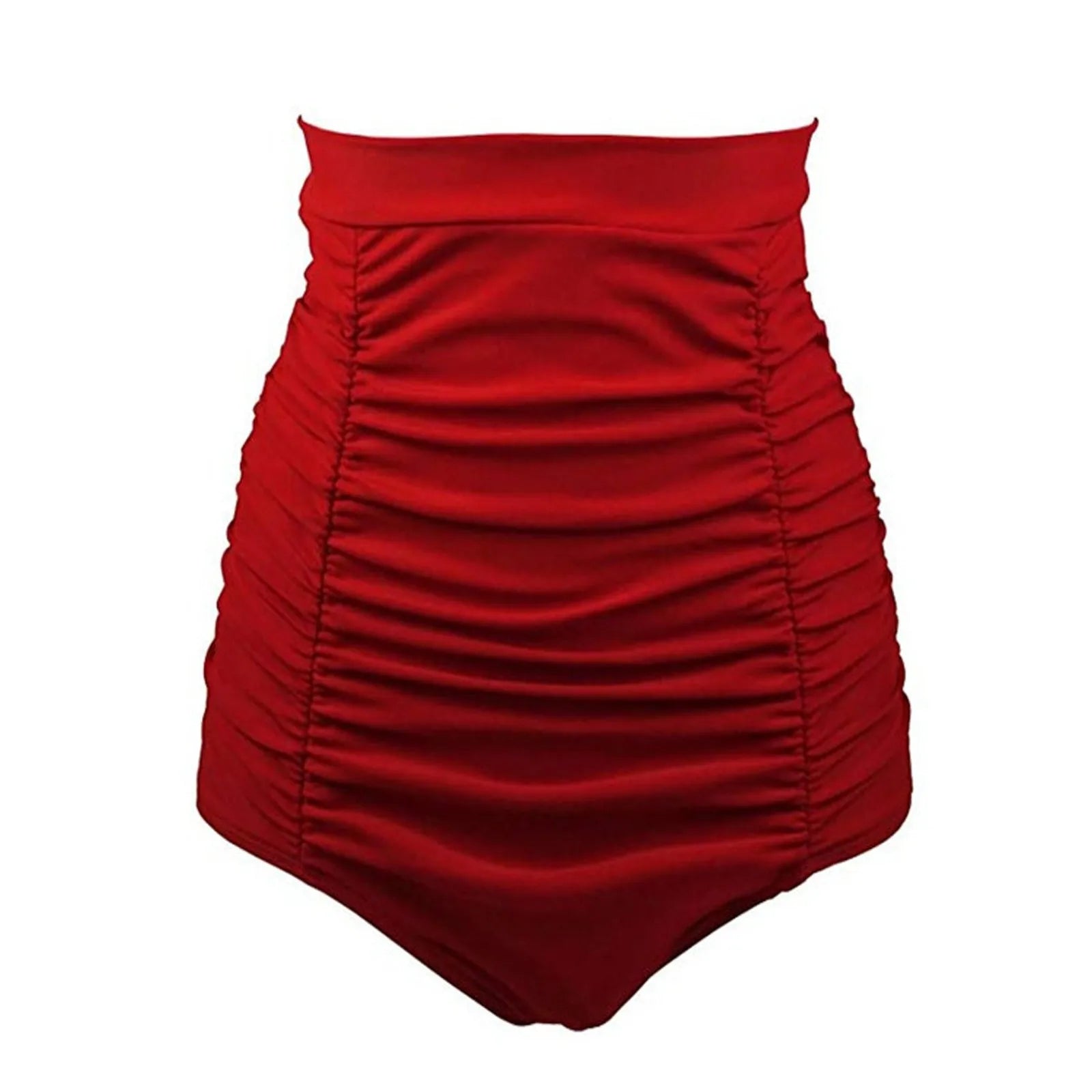 Summer Women Sexy Slim Fit Swim Bottom Shorts Ladies Fashion Solid Color Pleated Ruched Brazilian Bathing Shorts for Female