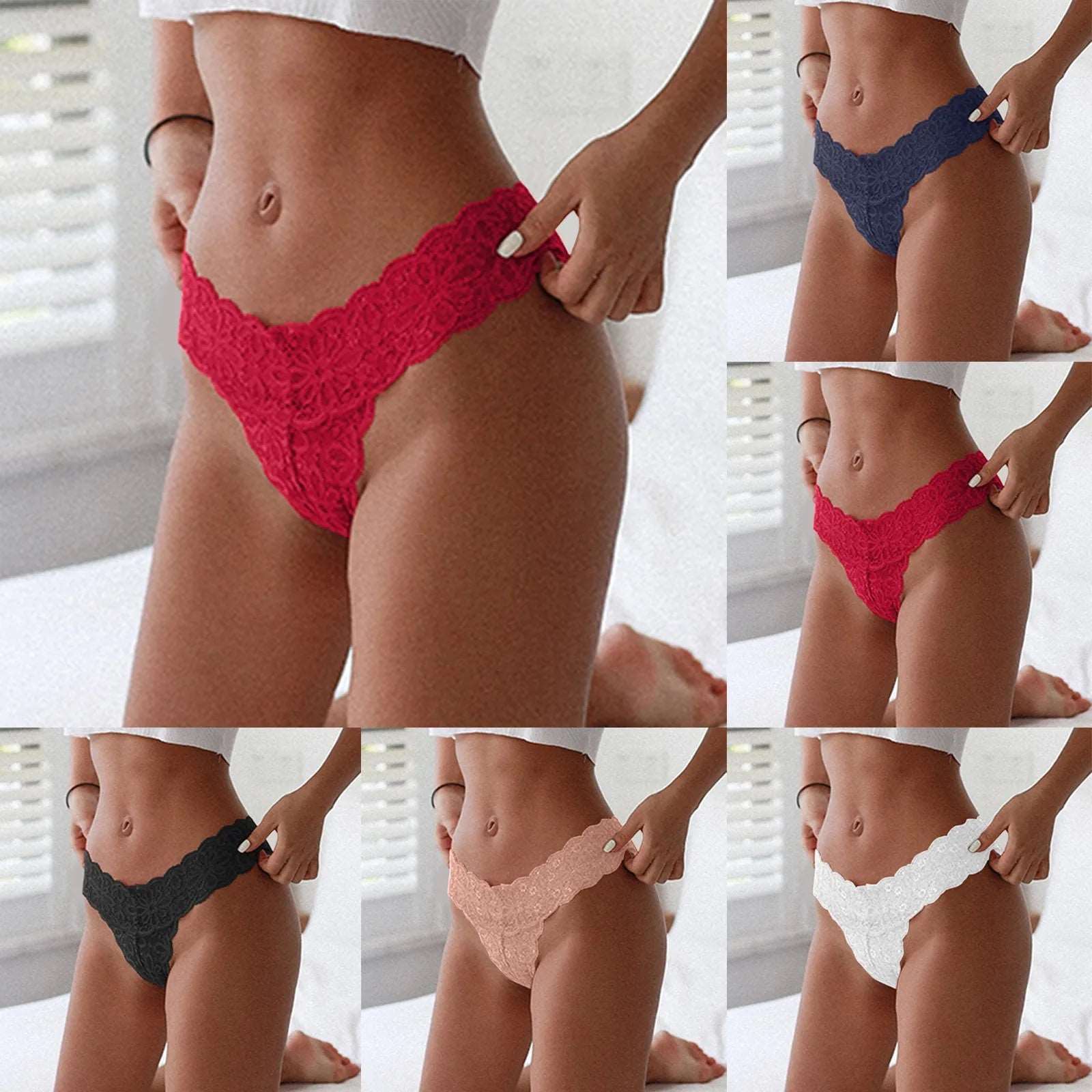 Lingerie For Ladies Sexy Lace Panties Stretch Soft Ladies Hipster Briefs  Girl Traceless Thin Shorts Valentines Day Tangas Mujer