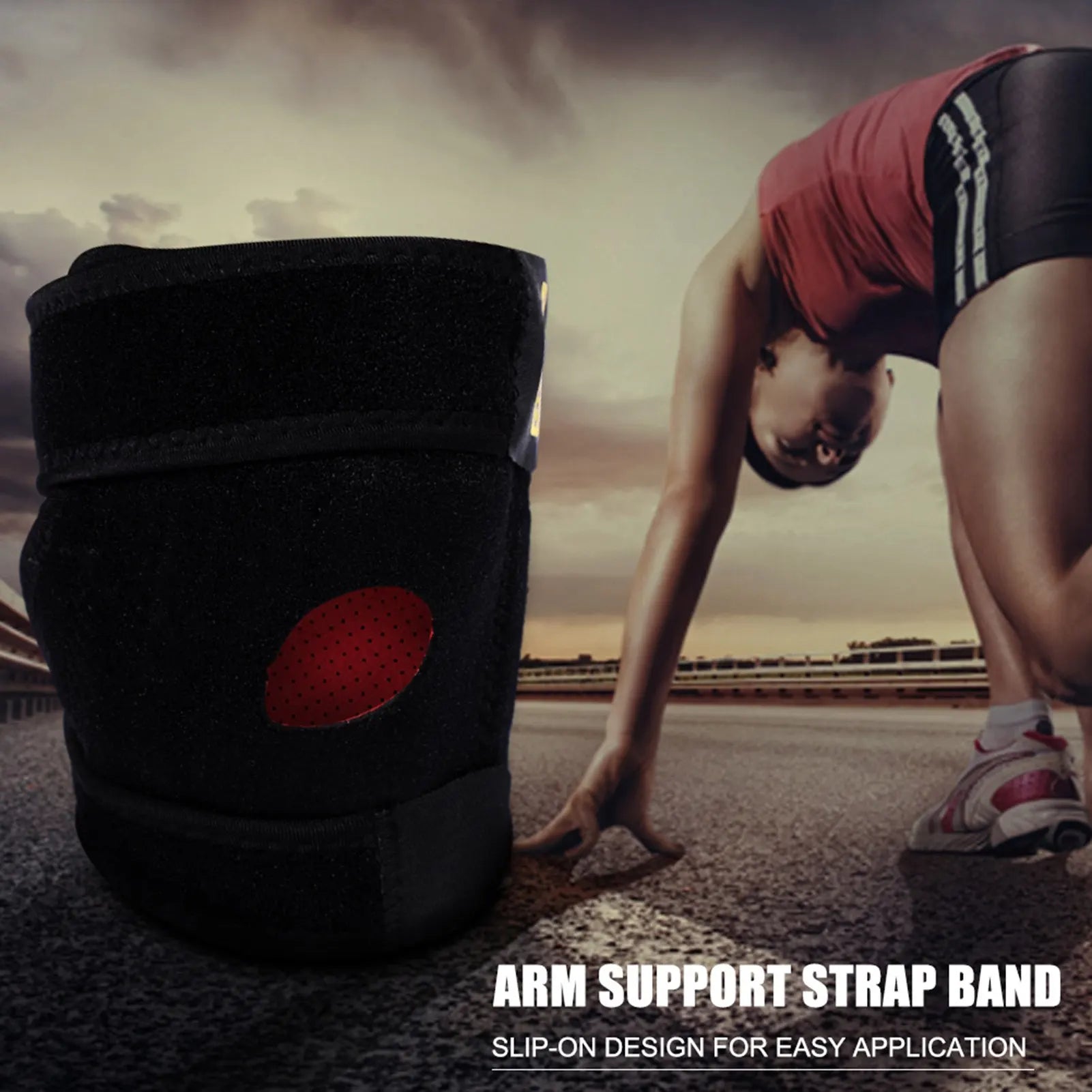 Adjustable Elbow Support Wristband Breathable Neoprene Tennis Golf Weightlifting Elbow Support Wristband Arm Support Strap